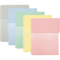 キングジム ハーフポケット A4 103HP 赤 1袋（50枚：10枚入×5袋）