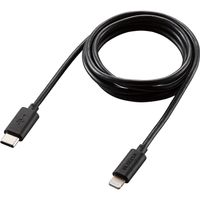 エレコム MPA-CL10BK USB C-Lightningケーブル/スタンダード/1.0m/ブラック 1個