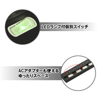 オーム電機 雷に強い節電タップ 4個口 1m 黒_ HS-TPK41PBT-K 1個