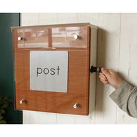 【軒先渡し】ヤマソロ Clein 壁掛けポスト 幅345×奥行130×高さ366mm ホワイト 73-081 1台（直送品）