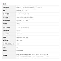 Vodaview HDMIケーブル（コンパクト/フラットタイプ） 1m HDMI[オス]-HDMI[オス] VV-HDMI010AA-BF