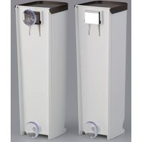 イノマタ化学 レジ袋ストッカー ブラウン 97 4個（直送品）