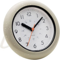 ノア精密 MAG 防滴バスクロック 掛け時計 [スイープ 防滴] 直径170mm W-749 GY 1個（直送品）