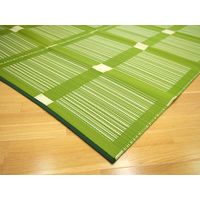 萩原 PP柄上敷 ガナッシュ 58間 1帖 幅880×奥行1760mm グリーン 15242600 1枚（直送品）