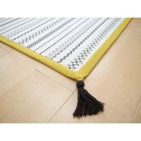 萩原 インド綿ボンディングラグ セポ 約幅1850×奥行2400mm ブラック 270066829 1枚（直送品）