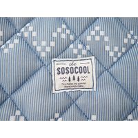 萩原 接触冷感 キルトラグ キリムクール 約幅1850×奥行1850mm ブルー 240613515 1枚（直送品）