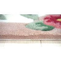 萩原 インテリアマット カレン 約幅550×奥行850mm ベージュ 270048614 1枚（直送品）