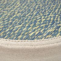 萩原 い草高座クッション シャイン 約幅400×奥行400×高さ120mm ブルー 81938716 1個（直送品）