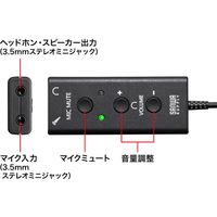 サンワサプライ USBオーディオ変換アダプタ(TypeC) MM-ADUSBTC1 1個