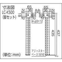 トラスコ中山 TRUSCO LC型大型回転台 Φ860XH81 ゴムマット張り LC-90-80G5 1台 519-3842（直送品）
