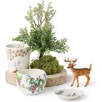 ブルーム 美濃焼 林民和ひなたの森マグカップ/mugcup/しか・野花/9×9cm/美濃焼 16587 1セット（4個：1個入×4箱）（直送品）