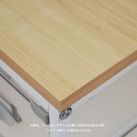 宮武製作所 キッチンストッカーワゴン 8杯 横タイプ 幅460×奥行365×高さ960mm ホワイト 9NA-KS6SW2 1台（直送品）