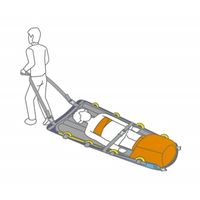 無限電光 エアバッグ式担架(スライド板付) ECSTRETCHERS 1式 63-1825-42（直送品）