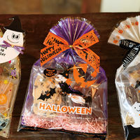 ヘッズ ハロウィンプリントリボンワイヤータイ―2(30個) HWR-YT2 1パック(30個)