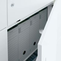 【組立設置込】コクヨ エディア 3枚引き違い戸 上置き ベースなし 幅800×奥行400×高さ702mm ホワイト 1台（直送品）