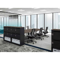 【組立設置込】コクヨ イノン ロッカー 8人用 Bタイプ 中段オープン メール穴有 シリンダー 幅900×奥行450×高さ1910mm ブラック 1台（直送品）