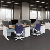 【組立設置込】コクヨ iSデスク 専用デスクトップパネル フロントタイプ 幅400×高さ350mm ダルグレー 1台（直送品）