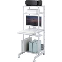サンワサプライ パソコンラック 幅500×奥行700×高さ1400mm ホワイト RAC-EC11N 1台（直送品）