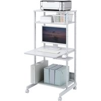 サンワサプライ パソコンラック 幅650×奥行700×高さ1400mm ホワイト RAC-EC12N 1台（直送品）