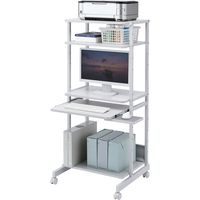 サンワサプライ パソコンラック 幅650×奥行600×高さ1450mm ホワイト RAC-EC14N 1台（直送品）