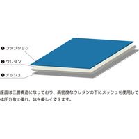 【軒先渡し】関家具 AiDen（アイデン） A02-C ネスティングチェア ブルー 253128 1脚（直送品）