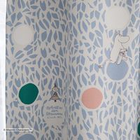 スミノエ MOOMIN セミオーダー カーテン カラーサークル 1800×1950mm ブルー 1セット(2枚入)（直送品）