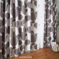 スミノエ MOOMIN セミオーダー カーテン ロックパターン 2100×2300mm ダークグレー 1セット(2枚入)（直送品）