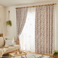 スミノエ MOOMIN セミオーダー カーテン コバナドレープ 1200×1150mm ピンク 1セット(2枚入)（直送品）