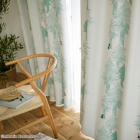 スミノエ MOOMIN セミオーダー カーテン プートドレープ 2900×1000mm ライトブルーグリーン 1セット(2枚入)（直送品）