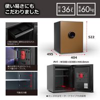 【設置込】ディプロマット ビヨンド プレミアム耐火金庫 60分耐火 36L メタリックシルバー BY500MS 1台（直送品）