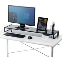 サンワサプライ スチール製机上ラック(W1000mm・ブラック) MR-LC209BKN 1台（直送品）