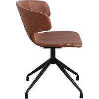 【軒先渡し】東馬 アーマー ラウンドチェア キャメル 54671460 1脚（直送品）