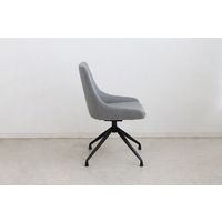 【軒先渡し】東馬 ファーブ ラウンドチェア グレイ 54675820 1脚（直送品）