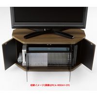 【軒先渡し】朝日木材加工 コーナーテレビ台 ラシーヌ 幅790×奥行390×高さ390mm ホワイト RCA-800AV-WH 1台（直送品）