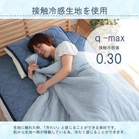 イケヒコ フリッシュ 肌掛けふとん 1350×1850mm ネイビー 1192120370108 1枚（直送品）