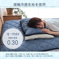 イケヒコ フリッシュ 枕パッド 470×580mm ネイビー 1192120043002 1枚（直送品）