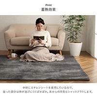 イケヒコ ライティ ラグ 900×1850mm グレー 1280160131103 1枚（直送品）