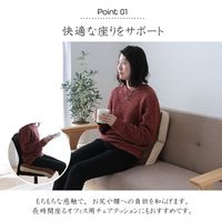 イケヒコ・コーポレーション mou(ムー) 2連座布団 NV 42×42×8cm 1380000000000 1個