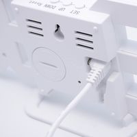 シンシア LEDデジタルクロック セグロック2 ホワイト RSG2-WH 1台