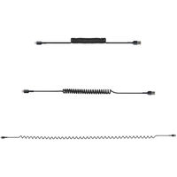 Startech.com 高耐久Lightning-USB-Aケーブル 1m コイル(伸縮)型/ブラック/アラミド繊維補強/MFi認証 RUSB2ALT1MBC