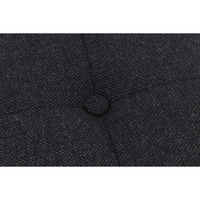 不二貿易 ディノ ボックススツール ヘリンボーン 幅380×奥行380×高さ400mm ブラック 85849 1セット(2台入)（直送品）