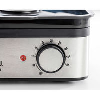 大石アンドアソシエイツ ラッセルホブス ミニスチーマー シルバー コンパクト スクエア型 温野菜 7910JP 1台（直送品）