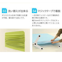 Netforce ライトスクリーン クロスパーテーション 間仕切り 布張り 幅900×高さ1800 ライトグレー（直送品）