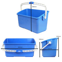 セイワ モップ清掃用大型バケツ24Ｌ（青） BK-24-1（青） 1個（1個）（直送品）