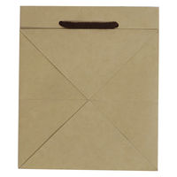 【紙袋】クラフトバッグ 真四角型 Mサイズ 1セット（50枚:10枚入×5袋 ）ハピラ