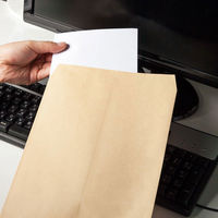 アスクル　オリジナルクラフト封筒　角3　茶色　100枚  オリジナル（わけあり品）