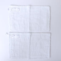 サンフレイムジャパン ぞうきん 吊り下げ紐・名前欄付 500-2154 1セット(2枚×10)（直送品）