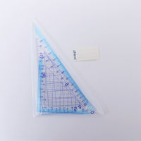 サンフレイムジャパン 三角定規 10cm 500-2247 1セット(10個)（直送品）