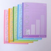 サンフレイムジャパン B5スッキリまとまるノート 30枚 5冊5色 A罫 500-2261 1セット(25冊:5冊×5)（直送品）