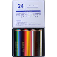 サンフレイムジャパン 缶入色えんぴつ　２４色 500-2298 5セット（直送品）